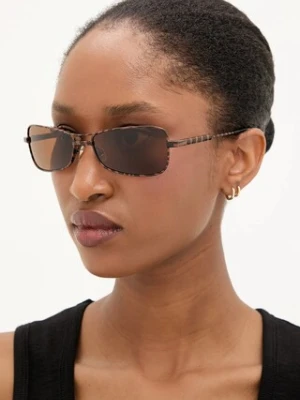 Jacquemus okulary przeciwsłoneczne STATZIONE damskie kolor brązowy JAC118C4SUN
