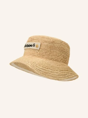 Jacquemus Słomkowy Kapelusz Le Bob Plage beige