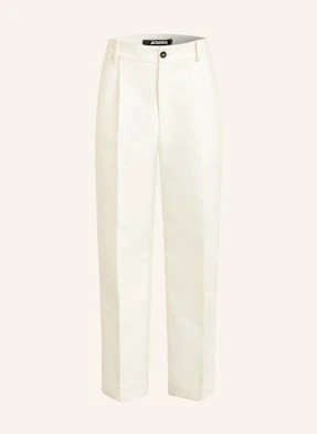 Jacquemus Spodnie Le Pantalon Croisière Regular Fit weiss