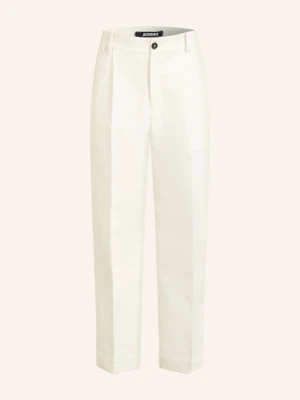 Jacquemus Spodnie Le Pantalon Croisière Regular Fit weiss
