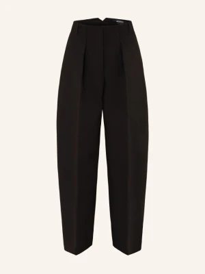Jacquemus Spodnie Le Pantalon Ovalo schwarz CZARNY