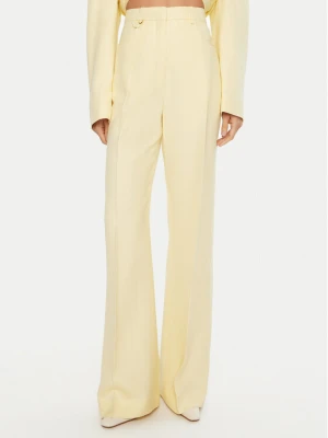 JACQUEMUS Spodnie materiałowe 24E241PA003 Żółty Regular Fit