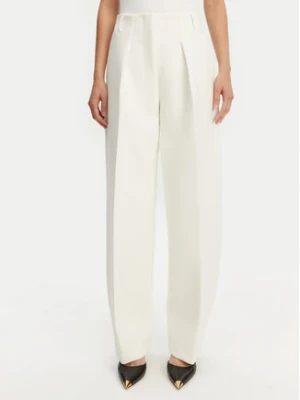 JACQUEMUS Spodnie materiałowe Le Pantalon Ovalo 24E241PA0791718 100 Biały Regular Fit
