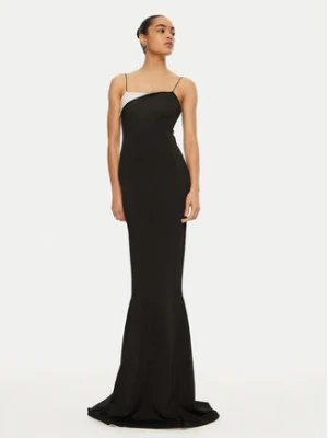 JACQUEMUS Sukienka dzianinowa 24E241KN449 Czarny Regular Fit