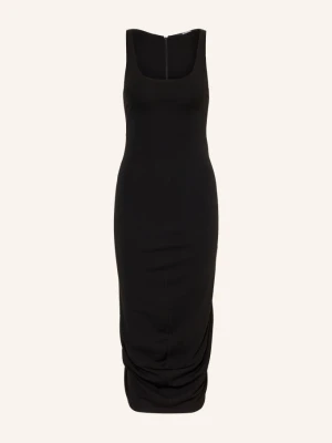 Jacquemus Sukienka Etui La Robe Regata Z Dżerseju schwarz CZARNY