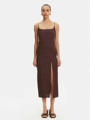 JACQUEMUS Sukienka koktajlowa 25E251DR100-1713 Brązowy Regular Fit