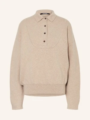 Jacquemus Sweter La Maille Vareuse Pallone beige