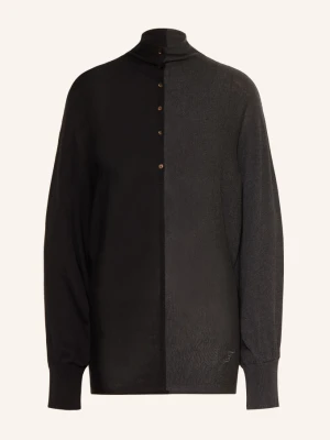 Jacquemus Sweter Le Polo Losange Z Jedwabiem schwarz