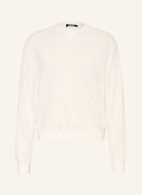 Jacquemus Sweter Le Sweater Brode weiss