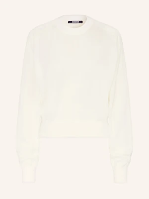 Jacquemus Sweter Le Sweater Brode weiss
