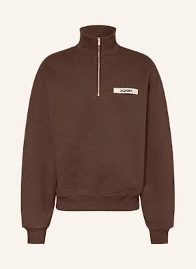 Jacquemus Sweter Typu Troyer Le Camionneur Gros Grain braun