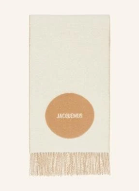 Jacquemus Szal Le Charpe Rond Carre beige