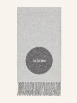 Jacquemus Szal Le Charpe Rond Carre grau