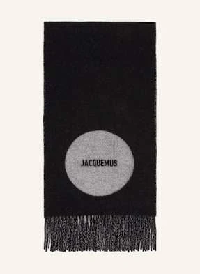 Jacquemus Szal Le Charpe Rond Carre schwarz