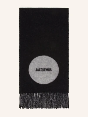 Jacquemus Szal Le Charpe Rond Carre schwarz