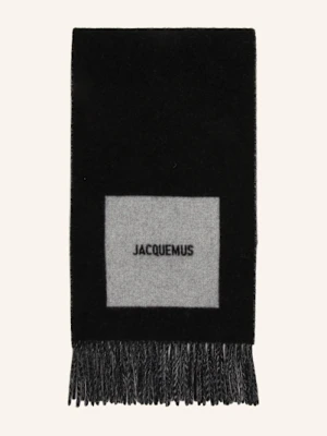 Jacquemus Szal Le Charpe Rond Carre schwarz