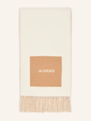 Jacquemus Szal L'echarpe Rond Carre weiss