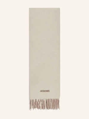 Jacquemus Szal Z Alpaki L' Echarpe Moisson beige