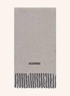 Jacquemus Szal Z Alpaki L' Echarpe Moisson grau