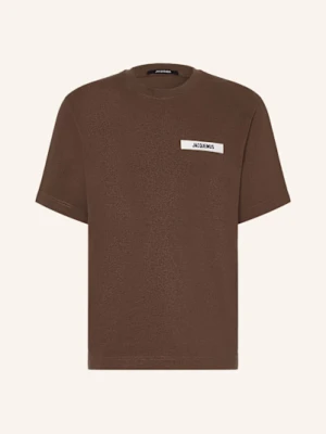 Jacquemus T-Shirt Le Tshirt Gros Grain braun