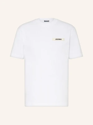 Jacquemus T-Shirt Le Tshirt Gros Grain weiss