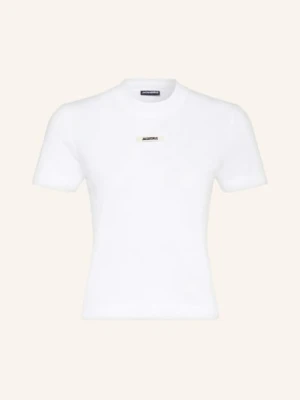 Jacquemus T-Shirt Le Tshirt Gros Grain weiss