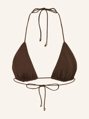 Jacquemus Top Bikini Typu Trójkąt Le Haut De Plage braun