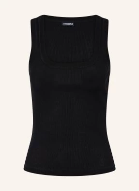 Jacquemus Top Le Debardeur Gros Grain schwarz