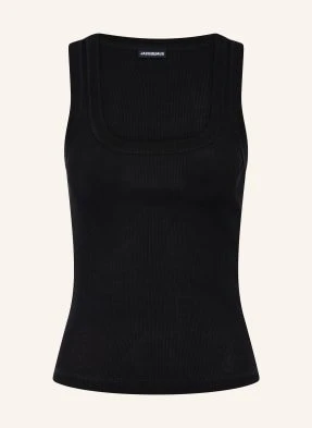 Jacquemus Top Le Debardeur Gros Grain schwarz