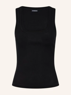 Jacquemus Top Le Debardeur Gros Grain schwarz