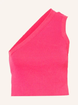 Jacquemus Top Z Dzianiny La Maille Ascu Z Lnem pink