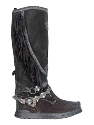 Jade Silverstone Carbon Wysokie Buty El Vaquero