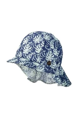 Jamiks czapka bawełniana dziecięca LEONARD kolor niebieski wzorzysta