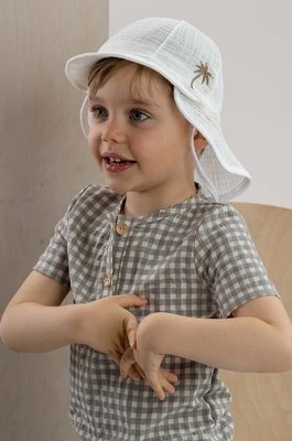Jamiks czapka bawełniana dziecięca WERNER kolor biały gładka