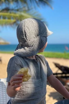 Jamiks czapka bawełniana dziecięca WERNER kolor szary gładka