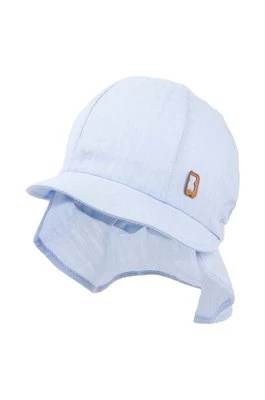 Jamiks czapka z daszkiem bawełniana dziecięca SVEND kolor niebieski wzorzysta