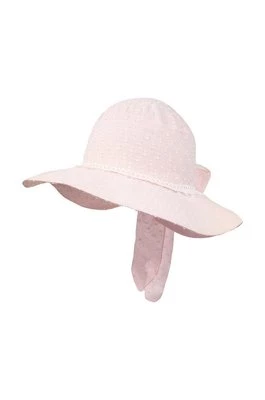 Jamiks kapelusz bawełniany dziecięcy TRUDE kolor różowy bawełniany