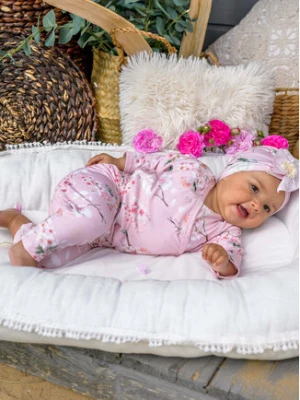 Jamiks Legginsy Devon JLF155 Różowy Slim Fit