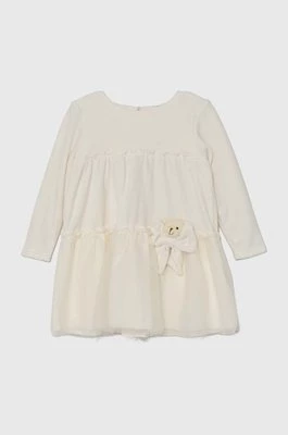 Jamiks sukienka dziecięca LISBETH kolor biały mini rozkloszowana JZH094
