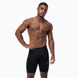 Jammery pływackie męskie Speedo HyperBoom Placement Jammer black / hyper yellow