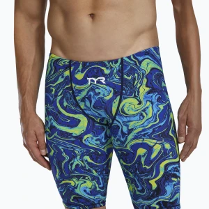 Jammery pływackie męskie TYR Thresher Jammer Hyperblitz blue / green