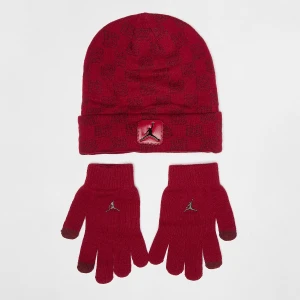 Nike Jan Monogram Beanie Set (2 Piece) uniseks Czapki beanie czerwony rozmiar Akcesoria