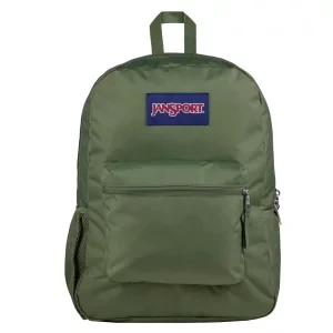 JanSport Cross Town Plus Backpack EK0A5BLB2T3, Unisex, Zielone, plecaki, poliester, rozmiar: One size