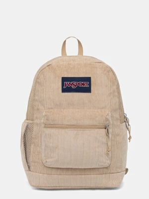 Jansport plecak kolor beżowy duży gładki EK0A5BJ61W1