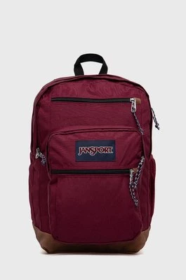 Jansport plecak kolor bordowy duży z aplikacją