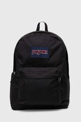 Jansport plecak kolor czarny duży z aplikacją