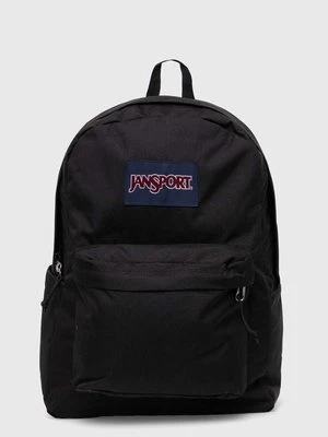 Jansport plecak kolor czarny duży z aplikacją