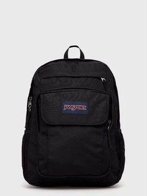 Jansport plecak kolor czarny duży z aplikacją