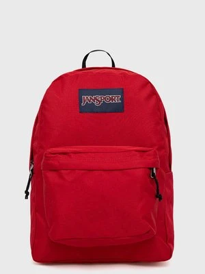 Jansport plecak kolor czerwony duży gładki