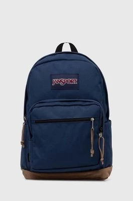 Jansport plecak kolor granatowy duży wzorzysty